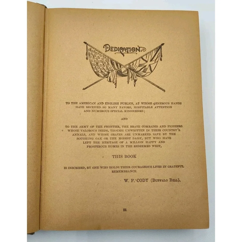 1901 Story of the Wild West Camp Fire Chats Buffalo Bill Rare Book SEE B36.1GU00